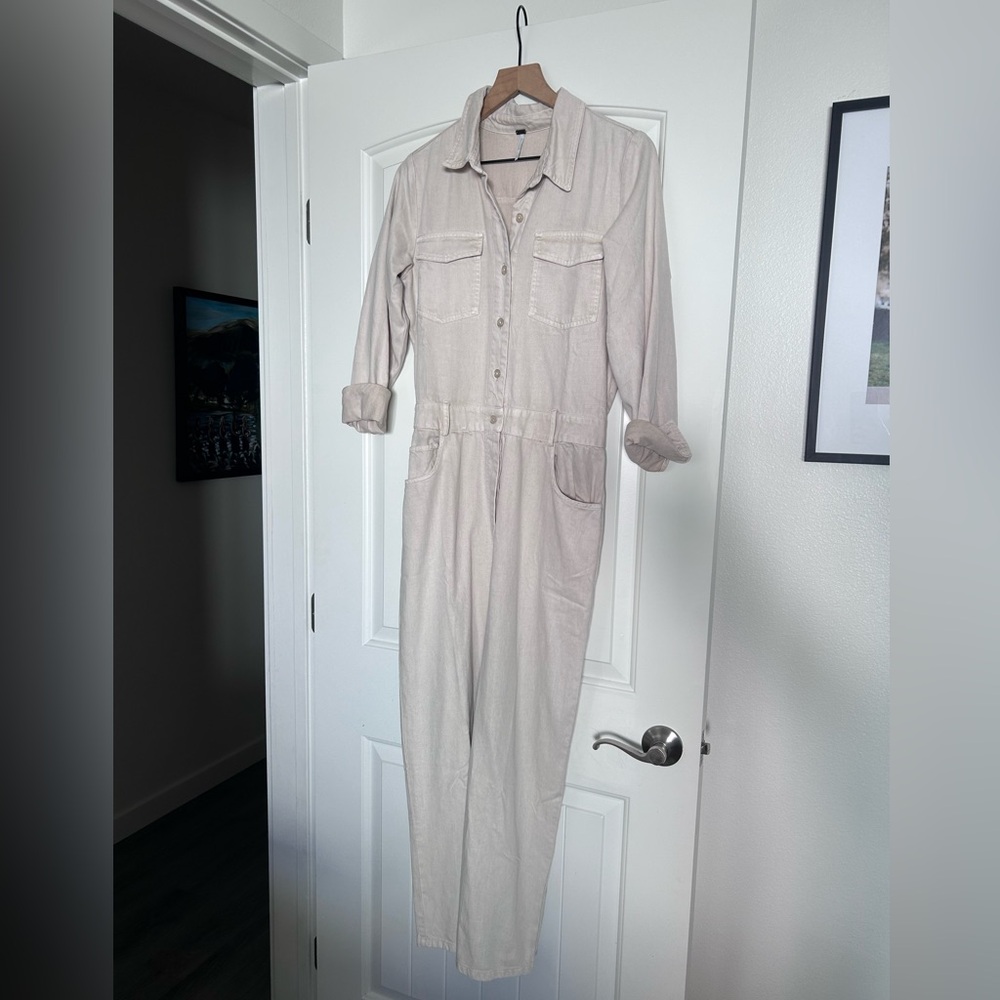 Stylish Cream Jumpsuit Dress